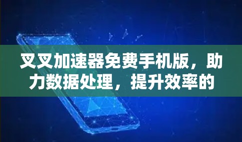 叉叉加速器免费手机版,助力数据处理,提升效率的高效工具 叉叉加速器免费手机版,助力数据处理,提升效率的高效工具