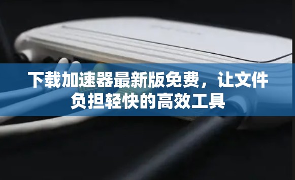 下载加速器最新版免费，让文件负担轻快的高效工具