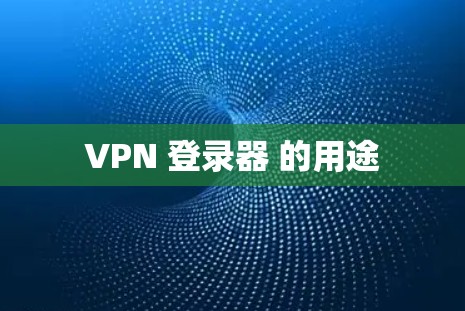 VPN 登录器 的用途