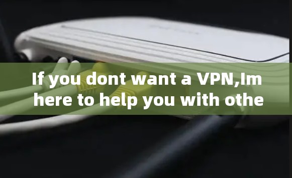 If you dont want a VPN,Im here to help you with other things!Let me know how I can assist you.