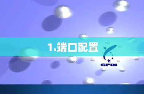 1.端口配置 1.端口配置
