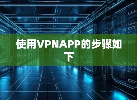 使用VPNAPP的步骤如下