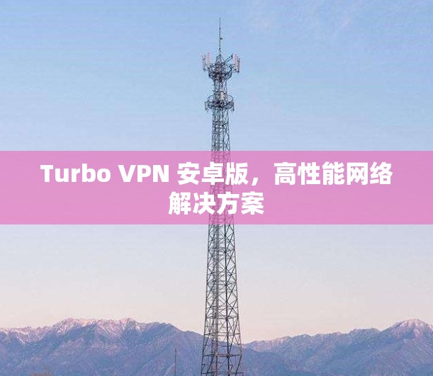 Turbo VPN 安卓版,高性能网络解决方案 Turbo VPN 安卓版,高性能网络解决方案