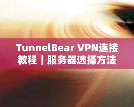 TunnelBear VPN连接教程|服务器选择方法 TunnelBear VPN连接教程|服务器选择方法