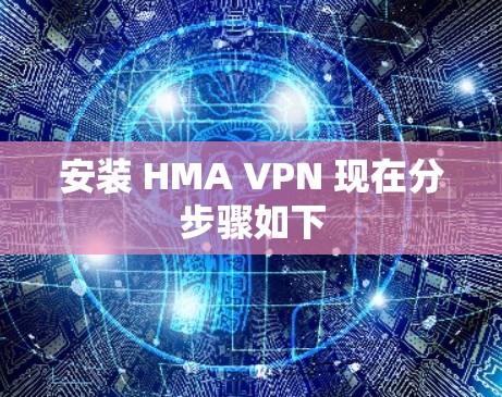 安装 HMA VPN 现在分步骤如下