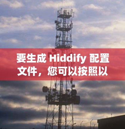 要生成 Hiddify 配置文件，您可以按照以下步骤操作