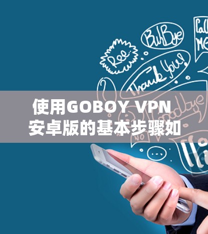 使用GOBOY VPN 安卓版的基本步骤如下