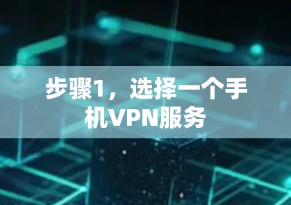 步骤1,选择一个手机VPN服务 步骤1,选择一个手机VPN服务