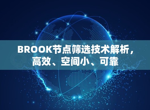 BROOK节点筛选技术解析，高效、空间小、可靠